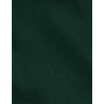 Chemise aristote col italien en flanelle de coton et laine unie vert