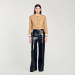 Veste courte en laine mélangée