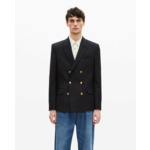 Veste En Laine Bleu Marine Homme