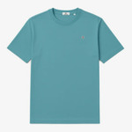 T-shirt manches courtes en coton avec imprimé PLAY dos bleu glacier