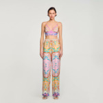 Pantalon fluide imprimé
