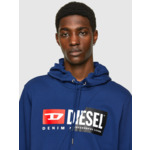 Sweat-shirt à capuche en coton avec logo divisé