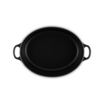 Cocotte ovale 31cm en fonte émaillée noire*