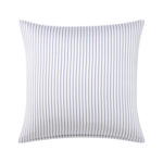 Lacoste - Taie d'oreiller en satin de coton lavé gris, L Shadow