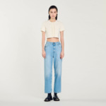 Cardigan court à volants