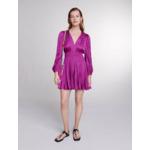 Robe courte satinée