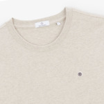 T-shirt manches courtes Theo beige chiné