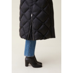 Doudoune longue capuche matelassée