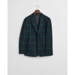 Slim Fit Black Watch Check Blazer