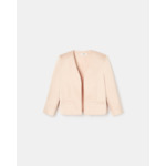 Veste courte satinée nude