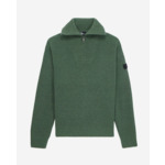 Pull Col Camionneur Avec Patch Canetille Et Details De Zip Homme