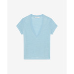 T-Shirt En Lin Col V Rodeo