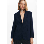 Blazer brodé de fleurs