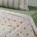 BOSS Home - Drap plat en satin de coton vert, Manifesto