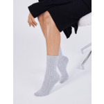 Chaussettes cachemire Irene ACIER