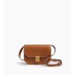 Petit sac bandoulière Rose en cuir lisse