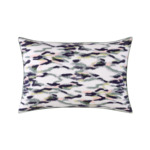 Kenzo - Taie d'oreiller en satin gris, K Ikat