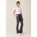 Pantalon flare près du corps gris