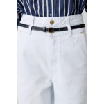 Ceinture cuir contrastée