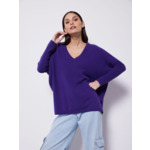 Pull poncho cachemire Faustine VIOLETA