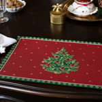 Toy’s Delight set de table motif sapin, rouge/multicolore, 32 x 48 cm