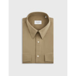 Chemise irwin col prodigieux avec poches poitrine en ripstop uni beige