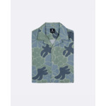 Chemise manches courtes vert & bleu