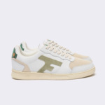 Baskets basses blanches & kaki clair