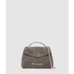 K/KURL SUEDE SHOULDER BAG