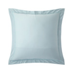 Yves Delorme - Taie d'oreiller en satin de coton bleu, Le Cap