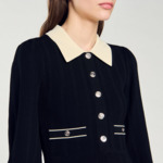 Robe en maille plissée