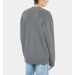 Cardigan En Laine Grise Homme