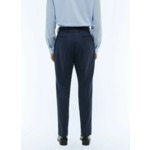 Pantalon ajusté en flanelle de laine