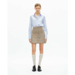 Mini Jupe A Carreaux Plissee