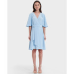 Robe Russel Bleu Ciel en Polyester
