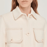 Manteau court boutonné