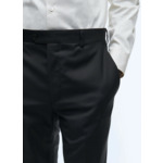 Pantalon de costume ajusté en serge