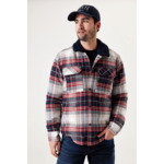 Men Overshirts Red