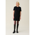 Robe noire courte tweed