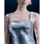 Robe Courte Bretelle Sequins