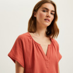 Laurence Tavernier - Chemise de nuit courte en voile de coton, Panarea