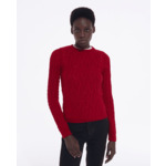 Pull Col Rond En Laine Torsade