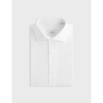 Chemise col italien en pinpoint uni 170/2 blanc