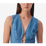 Robe Longue En Jean À Découpe Alba