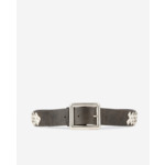 Ceinture Cloutée En Cuir Marron
