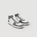 Sneakers montantes en cuir