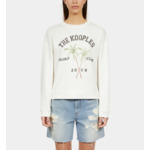 Sweatshirt Écru Avec Sérigraphie Surf Club Femme
