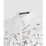 PARIS PRINT POPLIN BLOUSE