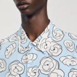 Chemise imprimé camélias