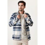 Men Overshirts Blue